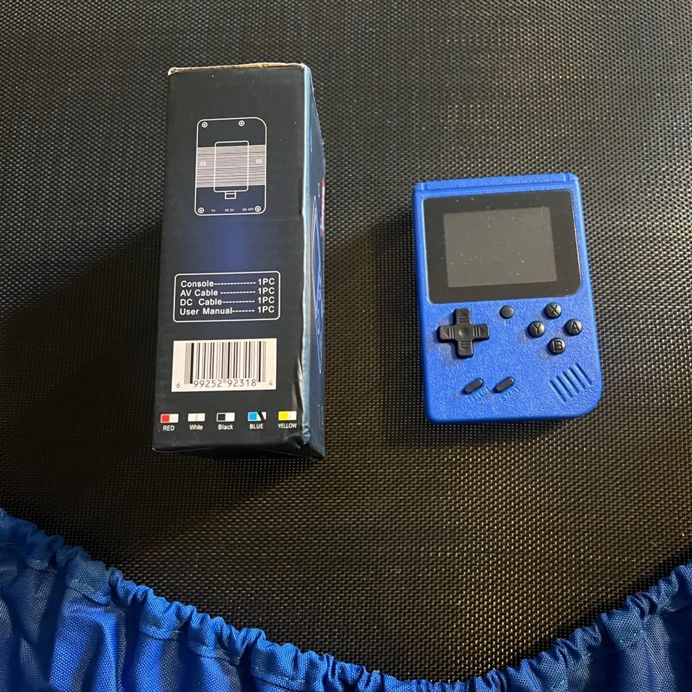 Blue Handheld Gaming Console